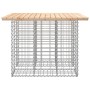Banco de jardín diseño gaviones madera maciza pino 100x102x72cm de vidaXL, Bancos de jardín - Ref: Foro24-834368, Precio: 101...