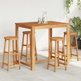 Taburetes de cocina 4 unidades madera maciza de acacia en Sillas de jardín | Comprar online en Foru.es