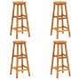 Taburetes de cocina 4 unidades madera maciza de acacia en Sillas de jardín | Comprar online en Foru.es