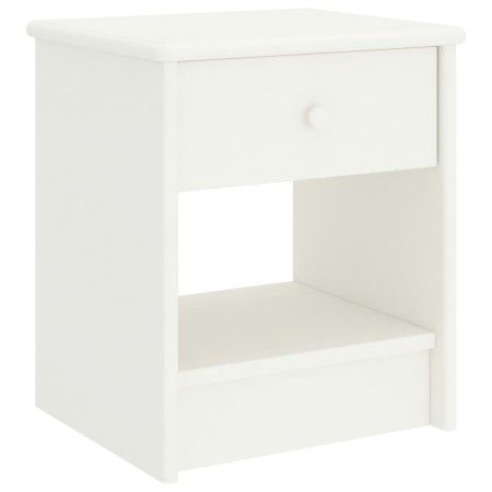 Mesita de noche madera maciza de mango blanco 35x30x40 cm de vidaXL, Mesitas de noche - Ref: Foro24-322222, Precio: 38,42 €, ...