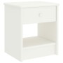 Mesita de noche madera maciza de mango blanco 35x30x40 cm de vidaXL, Mesitas de noche - Ref: Foro24-322222, Precio: 38,42 €, ...