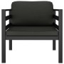 Set muebles de jardín 3 pzas y cojines aluminio gris antracita en Conjuntos de jardín | Comprar online en Foru.es