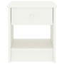 Mesita de noche madera maciza de mango blanco 35x30x40 cm de vidaXL, Mesitas de noche - Ref: Foro24-322222, Precio: 38,42 €, ...