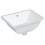 Rechteckiges Keramik-Waschbecken weiß 47,5x35x19,5 cm von vidaXL, Sinkt - Ref: Foro24-153725, Preis: 44,10 €, Rabatt: %