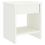 Mesita de noche madera maciza de mango blanco 35x30x40 cm de vidaXL, Mesitas de noche - Ref: Foro24-322222, Precio: 38,42 €, ...