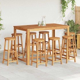 Taburetes de barra de cocina 8 unidades madera maciza acacia en Sillas de jardín | Comprar online en Foru.es