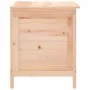 Arcón de jardín madera maciza abeto 50x49x56,5 cm de vidaXL, Cajas de almacenaje para exteriores - Ref: Foro24-364748, Precio...