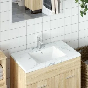 Rechteckiges Waschbecken aus weißer Keramik, 52 x 38,5 x 19,5 cm von vidaXL, Sinkt - Ref: Foro24-153726, Preis: 46,23 €, Raba...
