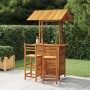 Juego muebles de bar de jardín 3 piezas madera maciza de acacia en Conjuntos de jardín | Comprar online en Foru.es