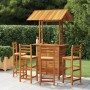 Juego muebles de bar de jardín 5 piezas madera maciza de acacia en Conjuntos de jardín | Comprar online en Foru.es