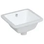 Lavabo de baño rectangular cerámica blanco 30,5x27x14 cm de vidaXL, Lavabos - Ref: Foro24-153722, Precio: 50,55 €, Descuento: %