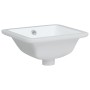 Lavabo de baño rectangular cerámica blanco 30,5x27x14 cm de vidaXL, Lavabos - Ref: Foro24-153722, Precio: 55,02 €, Descuento: %