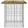 Banco jardín diseño gaviones madera pino impregnada 100x70x72cm de vidaXL, Bancos de jardín - Ref: Foro24-834367, Precio: 111...