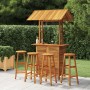 Juego muebles de bar de jardín 5 piezas madera maciza de acacia en Conjuntos de jardín | Comprar online en Foru.es