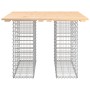 Banco de jardín diseño gaviones madera maciza pino 100x102x72cm de vidaXL, Bancos de jardín - Ref: Foro24-834371, Precio: 98,...