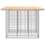 Banco de jardín diseño gaviones madera maciza pino 100x102x72cm de vidaXL, Bancos de jardín - Ref: Foro24-834371, Precio: 98,...
