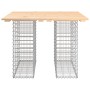 Banco de jardín diseño gaviones madera maciza pino 100x102x72cm de vidaXL, Bancos de jardín - Ref: Foro24-834371, Precio: 98,...