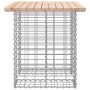 Banco de jardín diseño gaviones madera maciza pino 100x70x72 cm de vidaXL, Bancos de jardín - Ref: Foro24-834365, Precio: 76,...