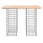 Banco de jardín diseño gaviones madera maciza pino 100x70x72 cm de vidaXL, Bancos de jardín - Ref: Foro24-834365, Precio: 76,...