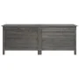 Arcón jardín madera maciza abeto gris antracita 150x50x56,5 cm de vidaXL, Cajas de almacenaje para exteriores - Ref: Foro24-3...