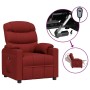 Sillón reclinable eléctrico tela rojo tinto en Sillones | Comprar online en Foru.es