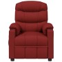 Sillón reclinable eléctrico tela rojo tinto en Sillones | Comprar online en Foru.es