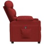 Sillón reclinable eléctrico tela rojo tinto en Sillones | Comprar online en Foru.es