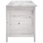 Arcón de jardín madera maciza abeto blanco 150x50x56,5 cm de vidaXL, Cajas de almacenaje para exteriores - Ref: Foro24-364757...