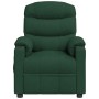 Sillón reclinable eléctrico tela verde oscuro en Sillones | Comprar online en Foru.es