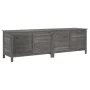 Arcón jardín madera maciza abeto gris antracita 198,5x50x56,5cm de vidaXL, Cajas de almacenaje para exteriores - Ref: Foro24-...