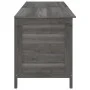 Arcón jardín madera maciza abeto gris antracita 198,5x50x56,5cm de vidaXL, Cajas de almacenaje para exteriores - Ref: Foro24-...
