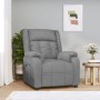 Sillón reclinable eléctrico tela gris claro en Sillones | Comprar online en Foru.es