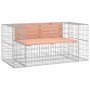Banco jardín diseño gaviones madera abeto Douglas 143x71x65,5cm de vidaXL, Bancos de jardín - Ref: Foro24-834378, Precio: 159...