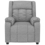 Sillón reclinable eléctrico tela gris claro en Sillones | Comprar online en Foru.es