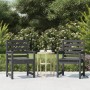 Sillas de jardín 2 uds madera maciza pino gris 60x48x91 cm de vidaXL, Sillas de jardín - Ref: Foro24-824055, Precio: 92,37 €,...