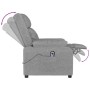 Sillón reclinable eléctrico tela gris claro en Sillones | Comprar online en Foru.es