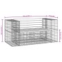 Banco jardín diseño gaviones madera abeto Douglas 143x71x65,5cm de vidaXL, Bancos de jardín - Ref: Foro24-834378, Precio: 159...