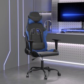 Silla gaming cuero sintético negro y azul en Sillas gaming | Comprar online en Foru.es