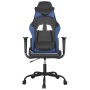 Silla gaming cuero sintético negro y azul en Sillas gaming | Comprar online en Foru.es