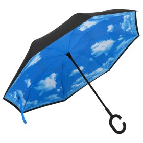 Paraguas mango forma en C negro 108 cm de vidaXL, Paraguas - Ref: Foro24-149142, Precio: 17,12 €, Descuento: %