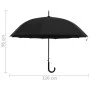 Paraguas automático negro 120 cm de vidaXL, Paraguas - Ref: Foro24-149139, Precio: 19,49 €, Descuento: %