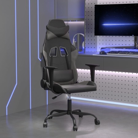 Silla gaming cuero sintético negro y gris en Sillas gaming | Comprar online en Foru.es