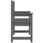 Sillas de jardín 2 uds madera maciza pino gris 60x48x91 cm de vidaXL, Sillas de jardín - Ref: Foro24-824055, Precio: 92,37 €,...
