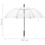 Paraguas transparente 107 cm de vidaXL, Paraguas - Ref: Foro24-149141, Precio: 17,94 €, Descuento: %
