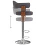Taburetes de bar 2 unidades madera curvada gris oscuro y tela de vidaXL, Taburetes de cocina - Ref: Foro24-327338, Precio: 19...