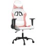 Silla gaming cuero sintético blanco y rosa en Sillas gaming | Comprar online en Foru.es