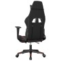 Silla gaming con reposapiés cuero sintético negro rojo en Sillas gaming | Comprar online en Foru.es