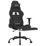 Silla gaming con reposapiés tela negro en Sillas gaming | Comprar online en Foru.es