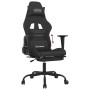 Silla gaming con reposapiés tela negro en Sillas gaming | Comprar online en Foru.es