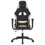 Silla gaming tela crema y negro en Sillas gaming | Comprar online en Foru.es